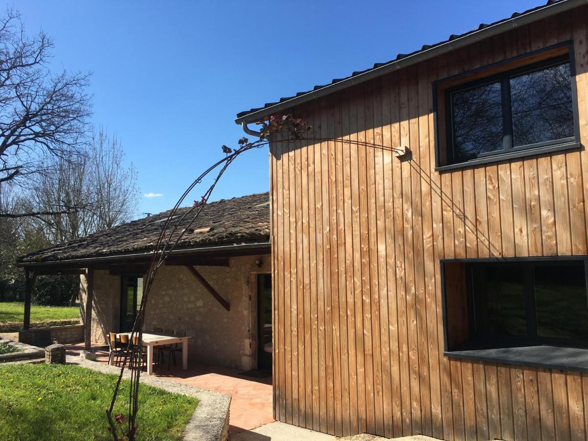 Au Bercail De Bizebarre - Maison Bois & Pierre Dans Un Hameau - Spa Saint-Vivien  Εξωτερικό φωτογραφία