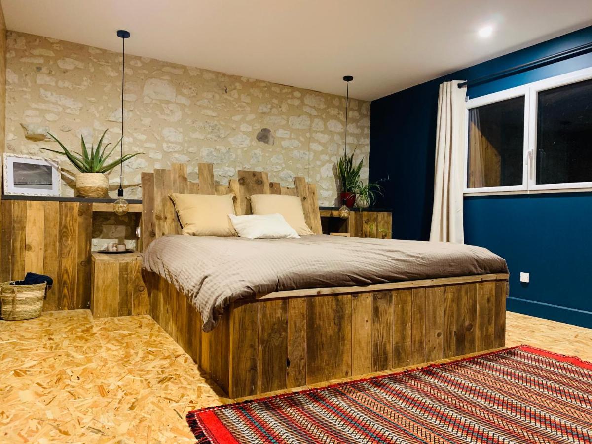Au Bercail De Bizebarre - Maison Bois & Pierre Dans Un Hameau - Spa Saint-Vivien  Εξωτερικό φωτογραφία